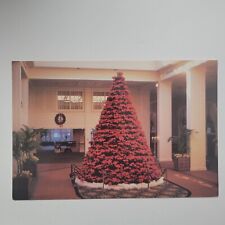 Opryland Hotel Nashville Tennessee Poinsettia Tree Continental Chrome Postcard picture