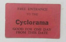 Vintage Cyclorama Ticket in English and French Old Stub picture