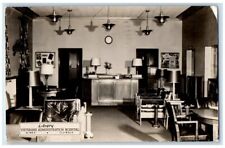 1952 Veterans Administration Hospital Library Hines IL RPPC Photo Postcard picture