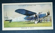 FOKKER F.XV111    KLM Airliner   Original 1935  Card  LB20 picture