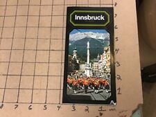 Vintage original: 1980's brochrue - INNSBRUCK W MAP i show all pages picture