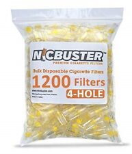 NICBUSTER 4 Hole Disposable Cigarette Filters - Bulk Economy Pack (1200 Filters) picture