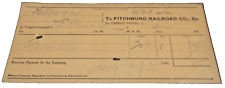 JUNE 1894 FITCHBURG RAILROAD FREIGHT RECEIPT picture