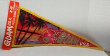 Vintage GUAM USA - Sketch Pennant Travel Pennant - 24 Inches - Factory Sealed picture