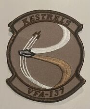 4” NAVY VFA-137 SQUADRON KESTRELS F/A-18E HORNET DESERT EMBROIDERED JACKET PATCH picture
