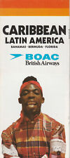 BOAC UK airline Caribbean Latin America promotion brochure 1973 picture