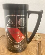 Vintage 1968 Delta Pan-Am Airlines West Bend Thermo Serv Cup Mug Stein picture