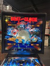 1985 BEAT THE CLOCK PINBALL MACHINE LEDS PROF TECHS SUPER RARE ONLY 500 MADE picture