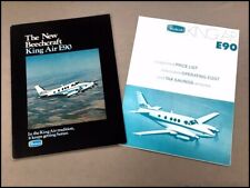 1972 Beechcraft King Air E90 Airplane Aircraft Vintage Brochure Catalog Set picture
