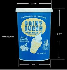 Vintage 1940s/50s Dairy Queen one quart Wax Paper Cup good graphics unused picture