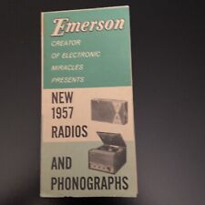 Emerson Radios Phonographs  Advertising Brochure 1957 Illustrated picture