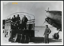 LIBYA Larger size original press Photo, military aircraft refueling Messerschmi picture