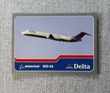 Delta Air Lines Aircraft Trading Card # 2 MD-88 Aircraft Info Card 2003 picture