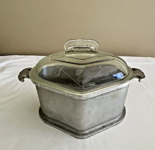 Vintage Guardian Service Cookware Triangle Shape Casserole Dish Pot + Glass Lid picture