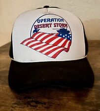 Operation Desert Storm Hat NEVER BEEN WORN. SnapBack Trucker Hat 90VTG One size picture