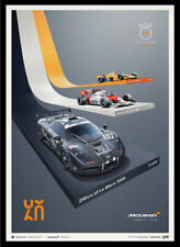 McLaren M16D MP4/2 F1 GTR 24 Hours Le Mans Indy 500 F1 Monaco Ltd Ed 600 Poster picture