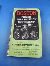 BOSTON POWER TRANSMISSION EQUIPMENT CATALOGUE 52C MACHINE PARTS picture