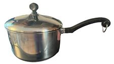 Vintage Farberware Aluminum Clad Stainless Steel 3 Qt Sauce Pan & Lid USA picture