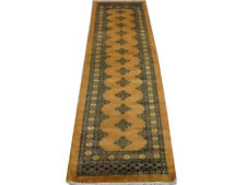 Genuine 2 ft 6 in x 8 ft Gold Bedroom Runner Rugs 31 x 96 in Bokara Woven Comfy picture