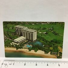 Postcard Hawaii Honolulu Kahala Hilton Hotel Aerial View 1969 to Carthage IL  picture