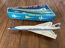 Daiya Tin Vintage Pan AM SST Boeing 2707 Concept Toy Airplane Battery Operated  picture