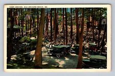 Old Orchard Beach ME-Maine, Camp Ground, Antique, Vintage Souvenir Postcard picture
