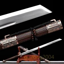 Handmade Real Sword Chinese Tang Dynasty Dao 1095 Carbon Steel Blade Sharp Saber picture