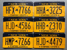 ONE NEW YORK LICENSE PLATE FAIR/GOOD CONDITION RANDOM LETTERS/NUMBERS ON SALE picture