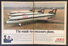 1971 BEA Hawker Siddeley TRIDENT JET ad British European Airways advert airlines picture