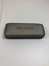 Harley Davidson Glasses Case Hard Shell Silver & Black Case Only picture