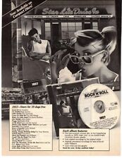 Vtg Print Ad 1980s 1989 Rock N Roll Starline Drive CD Set Advertisement Diner picture