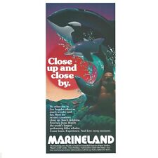Marineland Print Advertisement Vintage 1984 80s Theme Park Rancho Palos Verdes picture