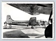 Aviation Postcard Sabena Airlines Issue Douglas DC-4's Brussels Airport B9 picture