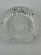 Vintage Set of 13 five-Pin Bobeche Cups Glass Lamp Chandelier Parts 4” Wide picture