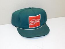 Vintage Unitog, Enjoy Coca Cola, Patch, Snapback, Ha,t Green, Medium Uniform Hat picture