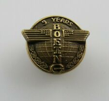 Vintage Gold Filled Boeing 5 Year Service Award Pin 10k GF picture