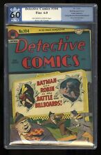 Detective Comics (1937) #104 PGX FN 6.0 Off White to White DC Comics 1945 picture