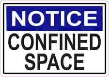 5in x 3.5in Notice Confined Space Magnet picture