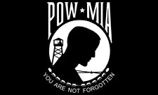 5in x 3in POW MIA Flag Magnet Car Truck Vehicle Magnetic Sign picture