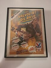 Valvoline Motor Oil Rush Print Ad 1986 Framed 8.5x11  picture
