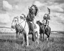 Sioux Chiefs on Horseback Photo - 1905 Native American Indians - Edward Curtis picture