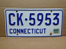 (1) 1976 Connecticut License Plate CK 5953 picture