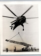 Aviation Sikorsky Aircraft S-64E Skycrane Helicopter c1960s B&W Photo #5 C6 picture