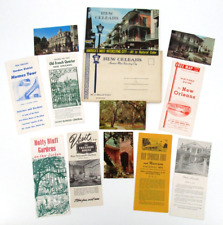 Vtg 1957 New Orleans Travel Guide Brochure Visitor Tour Package Maps Postcards picture