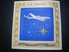 Vintage 1950s AIR FRANCE Lockheed Super Constellation cutaway foldout brochure picture