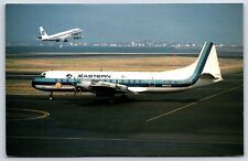 Airplane Postcard Eastern Airlines Lockheed L-188A Electra At Logan Airport DF2 picture