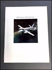 1980 Cessna 402C and Titan Airplane Aircraft Vintage Sales Brochure Catalog picture