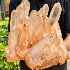 9.46LB  Natural clear quartz cluster mineral crystal specimen healing. picture