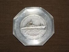 VINTAGE US NAVY SHIP 1902-1962 SIXTY YEARS DESTROYERS USS BAINBRIDGE  METAL TRAY picture