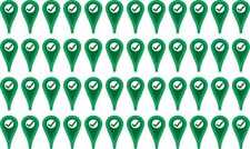 StickerTalk Green Check Mark Map Pointer Stickers, 0.25 inches x 0.5 inches picture